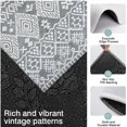 thumbnail image 3 of Gray Geometric Diamond Striped Pattern Kitchen Rugs Sets Of 3,Kitchen Runner Rugs Non Skid Washable,Decorative Kitchen Floor Mats for Kitchen,Sink,Laundry,17"x30"+ 17"x47" + 17"x59", 3 of 6
