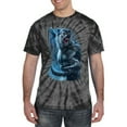thumbnail image 2 of Wild Bobby, Werewolf Woods in the Night Scary Horror, Pop Culture, Tie-Dye Tees, Spiral Black, Small, 2 of 3