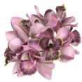 thumbnail image 2 of SPRING PARK 1 Bouquet 7-Head Real Touch Silk Orchid Artificial Flower Wedding Bridal Bouquet Home Decor, 2 of 7
