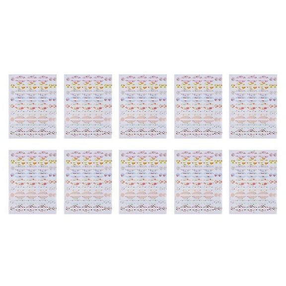 10pcs Essential Oil Bottle Decals