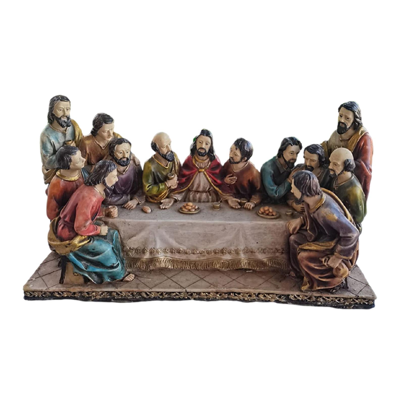 Statue Décorative en Résine la Dernière Cène pour Chambre Bureau