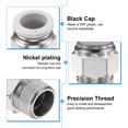 thumbnail image 4 of Uxcell 10pcs Push to Connect Fitting 1/2" x 3/8" Thread Straight Union Fittings, White, 4 of 7