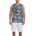 thumbnail image 6 of Rocae Watermelons Dachshunds for Men's Basketball Jersey Lightweight and Breathable Athletic Tank Top,Quick-Drying Sports Jersey Large, 6 of 9