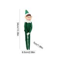 thumbnail image 4 of Adorno Halloween Felpa Muñeco Elfo Pierna Larga para Fiesta Navidad () Verde, 4 of 4