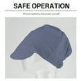thumbnail image 2 of TELOLY Welding Cap,Breathable Mesh Design Welders Cap,Versatile Sweatband Design Welding Caps,Gray, 2 of 7
