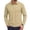 Khaki, variant on LRGSHF Long Sleeve Polo Shirts for Men Business Casual Work Golf Shirt Men Comfy Lounge Polo Shirt, Lightweight, Solid Color, Quick Dry, Work Golf, Moisture Wicking
