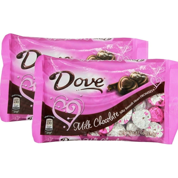 Dove Valentines Heart Promises, Milk Chocolate, 8.87-Ounce Package (Pack Of 2)