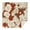 White-39, variant on Square Waterproof Tablecloth White Flowers on Red Reusable Indoor/Outdoor Durable Table Cover 70 Inch X70 Inch
