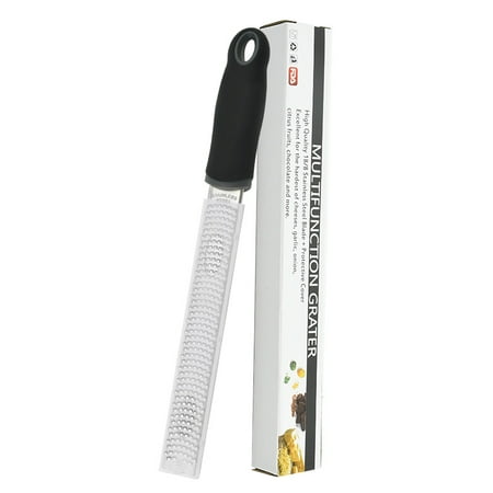 

Homgreen Lemon Zester Cheese Grater Parmesan Cheese Ginger Chocolate With Razor-Sharp Stainless Steel Blade Protective Cover and Cleaning brush Dishwasher Safe(narrowzester)