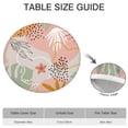 thumbnail image 6 of Orange Boho Plant Pattern Round Fitted Tablecloth with Elastic Edge,Dining Table Cover Waterproof,Outdoor Round Tablecloth for Camping,Dining,Indoor and Outdoor, 6 of 7