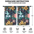 thumbnail image 2 of Blackout Kids Curtains,Pioneer Flower Floral Print Pattern Childrens Insulated Curtains Set Of 2,Bedroom Essentials,Toddler Room Decor 42"x63", 2 of 5
