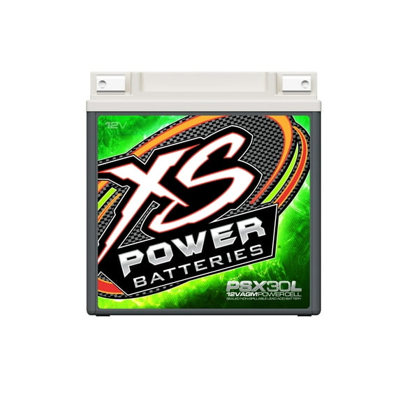 XS Batteries Battery PSX30L PowerSport; AGM Absorbent Glass Mat; 12 Volt; 2000 Max Amps; Top M6 Terminal; 6.57 Inch Length; 4.97 Inch Width; 6.58 Inch Height; 500 Cranking Amps; 32 Ah Capacity