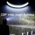 thumbnail image 2 of Muyoka Linterna frontal LED Linterna frontal de 380 lms con iluminación de 100 m y ángulo de haz de 220 ° Linterna frontal recargable USB de 1800 mAh IPX4 Linterna frontal impermeable Muyoka Hogar, 2 of 6