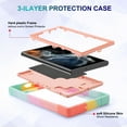 thumbnail image 2 of Nalacover Heavy Duty Case for Samsung Galaxy S22 Ultra, Armor Military Grade Ring Holder Kickstand Rugged PC Soft TPU Shockproof Cover Magnetic Car Mount Triple Layers Colors Design Case,Multi-Color, 2 of 5