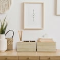 thumbnail image 2 of Sorbus Unfinished Wood Crates - Organizer Bins, Decorative Wooden Boxes for Adults (2-Pack), 2 of 7