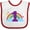 White and Red, variant on Inktastic 1st Birthday Rainbow Girls Baby Bib