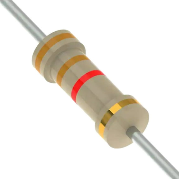 Pack of 100 CFR-25JB-52-3K3 Through Hole Resistor Axial Carbon Film 3.3 kOhms ±5% 0.25W, 1/4W