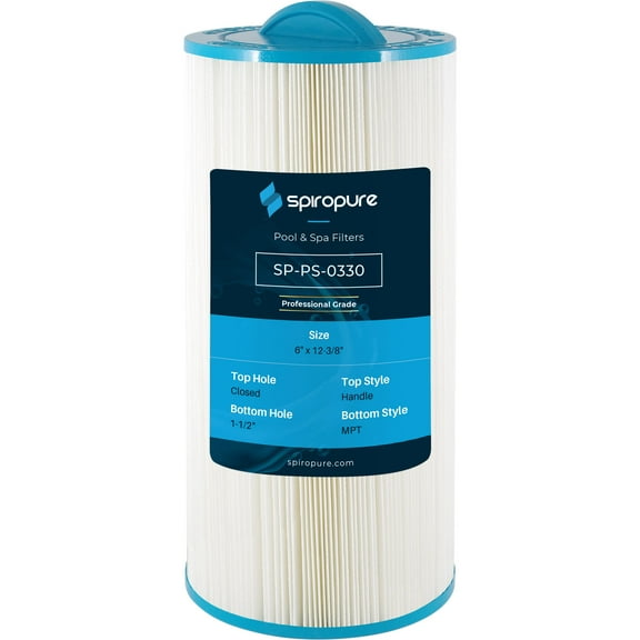 SpiroPure Replacement for Unicel 6CH-45 Filbur FC-0330 Pleatco PTL45W-P-4 Hot Tub Spa Pool Filter Replacement Cartridge