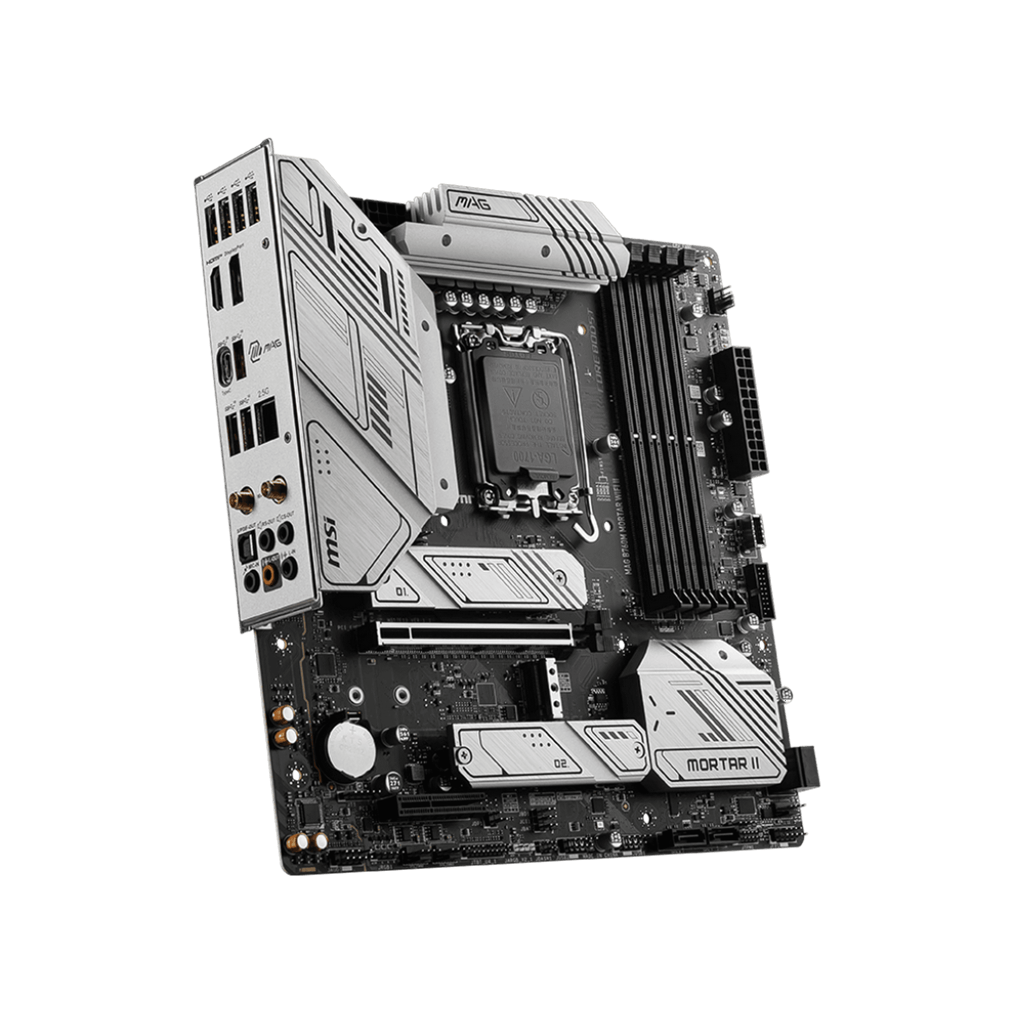MSI MAG B760M MORTAR WIFI II Gaming Motherboard (Supports