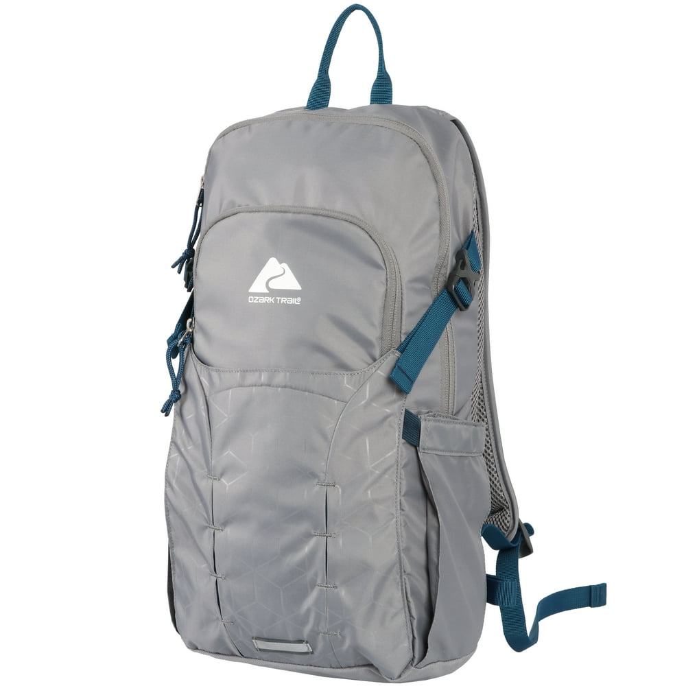 Ozark Trail 14 Liter Medium Hydration Hiking Backpack, Grey Walmart