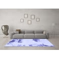 thumbnail image 3 of Ahgly Company Machine Washable Indoor Rectangle Abstract Blue Modern Area Rugs, 7' x 10', 3 of 4