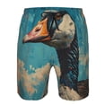 thumbnail image 3 of Fuzoiu Blue Watercolor Duck Print Men's Beach Shorts,Men's Swim Trunks,Quick Dry Board Shorts with Pockets,Men's Bathing Suits for Surfing, Running, and Casual Wear-XX-Large, 3 of 6