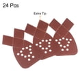 thumbnail image 3 of Unique Bargains 24 Packs 180 Grits 12 Holes Hook & Loop Sandpapers Triangular Sanding Pads Sheets with Extra Tips, 3 of 6