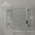 thumbnail image 3 of HOMCOM Towel Warmer, Stainless Steel Smart WiFi Heated Towel Rack, Silver, 3 of 10
