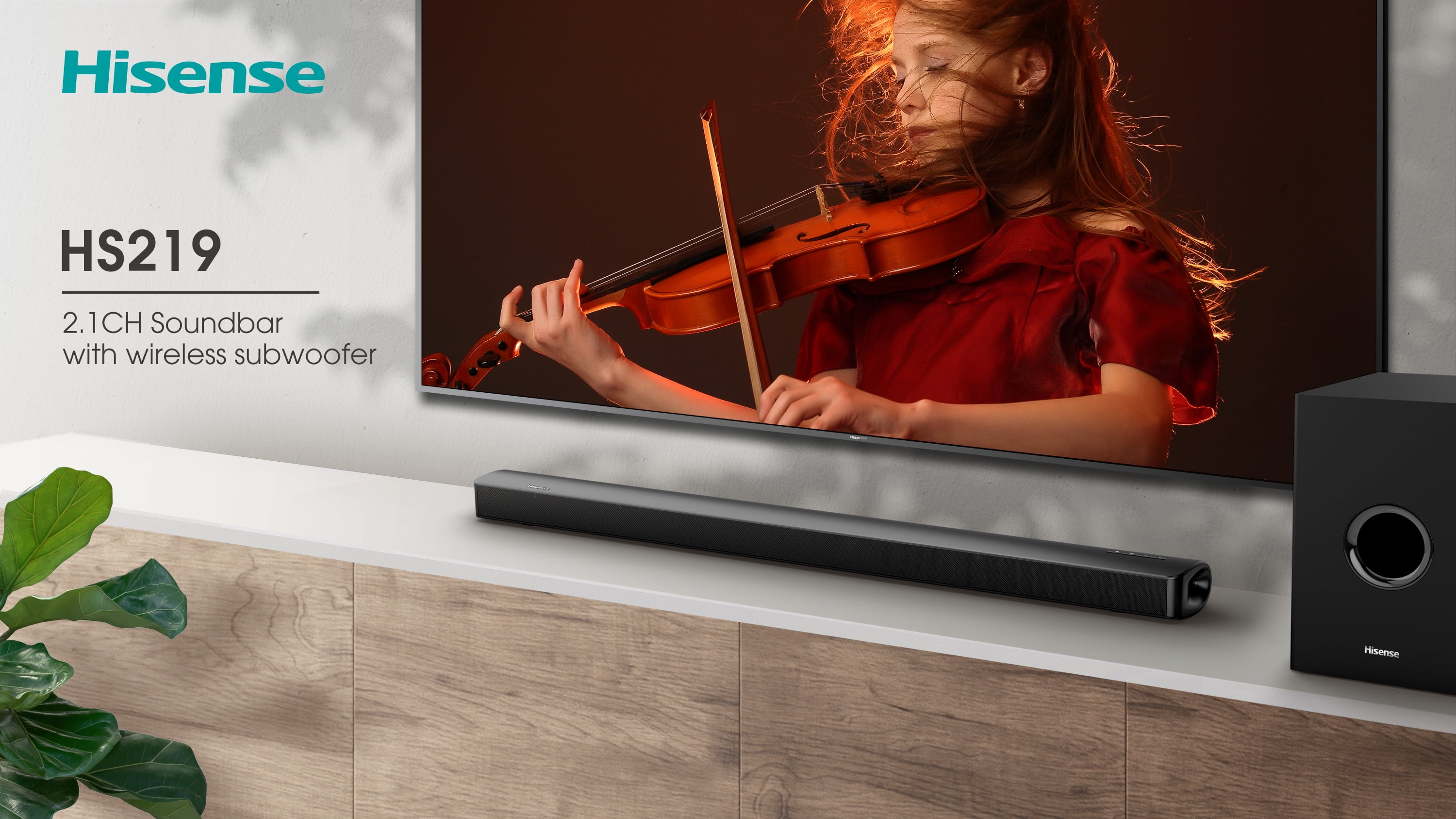 hisense 2.1 ch 320w bluetooth soundbar hs219