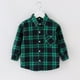 thumbnail image 2 of Niño Otoño Invierno Abrigo Niños Niños Niñas Camisa A Cuadros Chaqueta Manga Larga Solapa Botón Tops Prendas De Abrigo Odeerbi LM103-507, 2 of 5