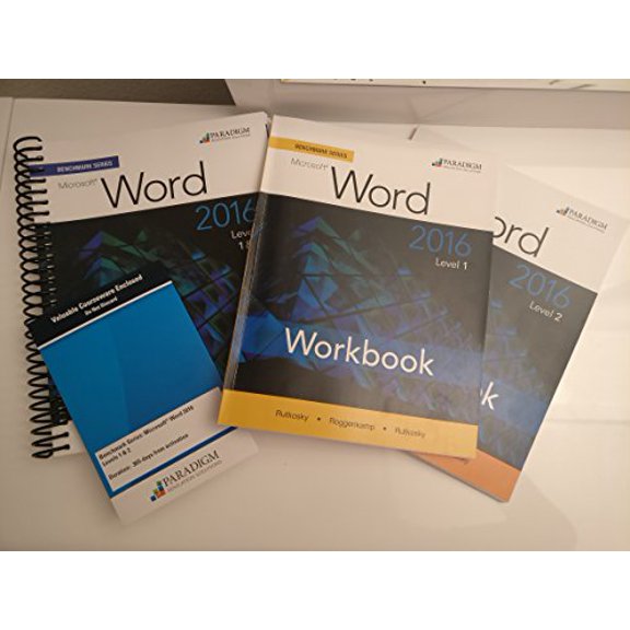 Pre-Owned Benchmark Word 2016 Level 1 and Level 2 Text, 9780763869212, 076386921X, Paperback,
