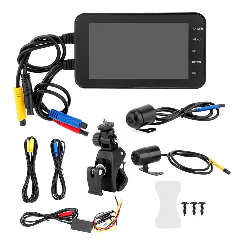 LYUMO 4 Inch Motorcycle DVR 1080P Waterproof WiFi Front & Rear Camera