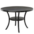 thumbnail image 1 of Wooden Counter Height Table with Riveted Accents, Brown, 1 of 1
