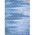 thumbnail image 2 of Handcraft Rugs-Moroccan Trellis/Diamond Pattern Area Rug- Blue/White, 2 of 9
