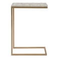 thumbnail image 5 of Linon Muldoon C-Table, 26" Tall, Gold/Neutral Capiz Shell Mosaic, 5 of 11