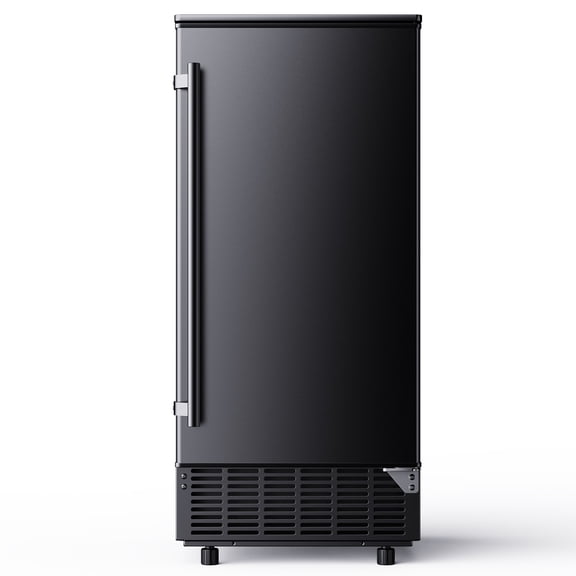 EUHOMY Ice Maker, 80 lbs/24H, Adjustable Cube Size, Self-Cleaning, Reversible Door