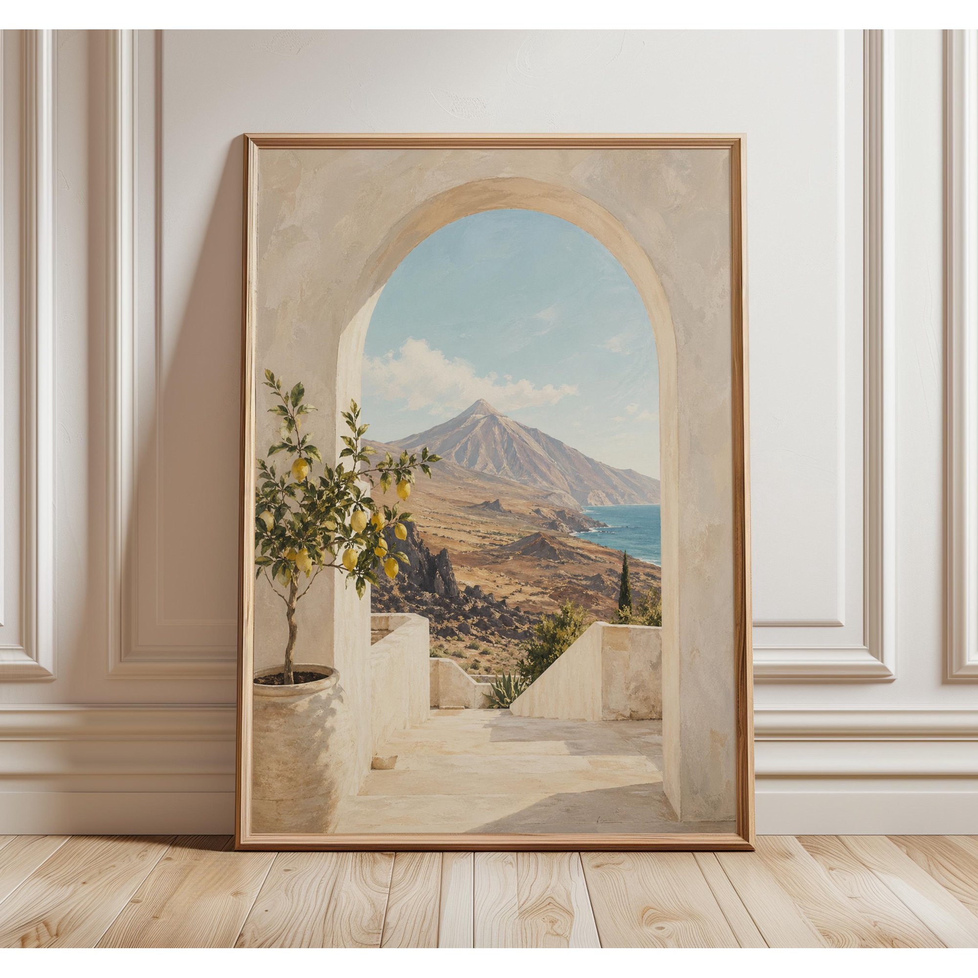 Tenerife Wall Art Mount Teide Canary Islands Travel Volcanic Coastal Arch Decor Home Decor Office Wall Art