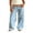 Light Blue, variant on Gupgi Women's Wide Leg Jeans Straight Leg Boyfriend Denim Pants Low Waist Baggy Jeans Casual Loose Trousers