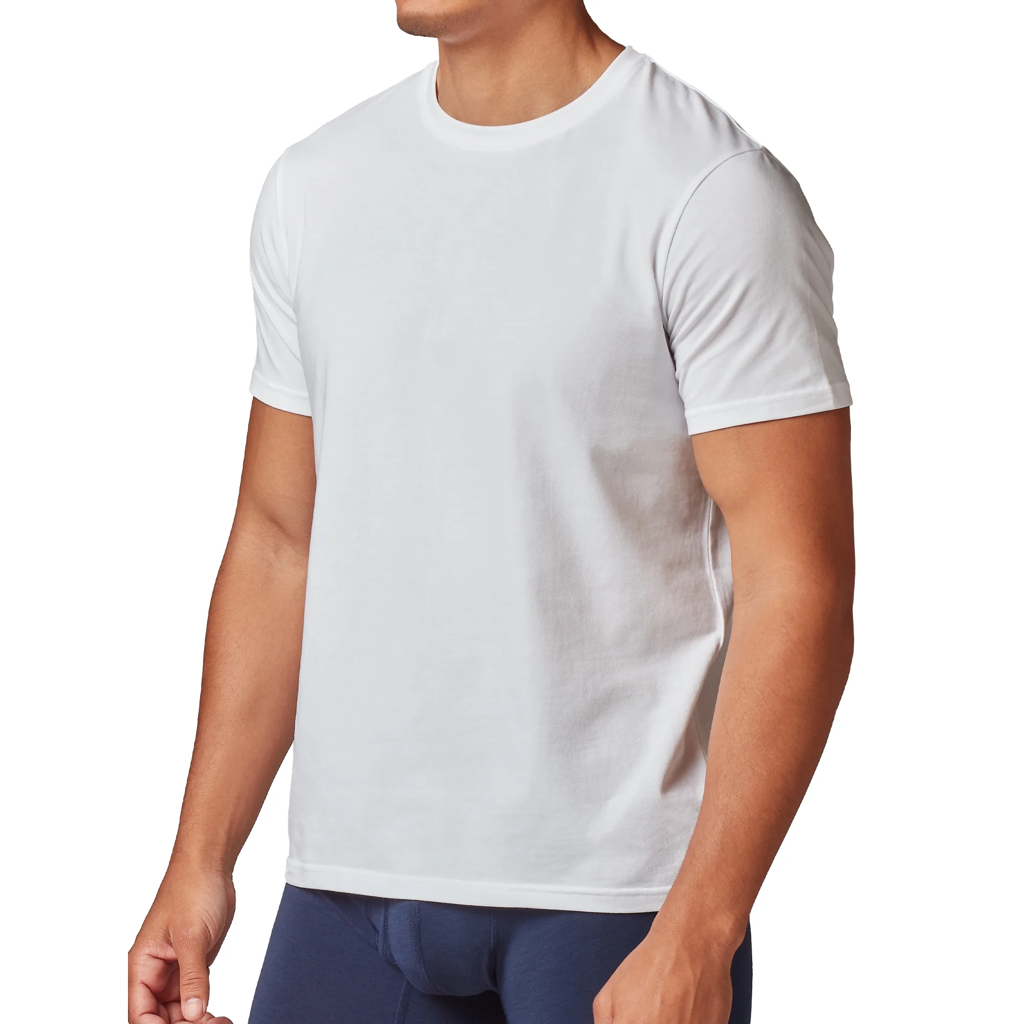 Wrangler Crew Neck Cotton Stretch Men's Undershirt, 6-Pack