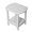 White, variant on SSyao Portable Folding Side Table, Outdoor Adirondack Side Table with X-Type Frame, HDPE Small Patio Table, Weather Resistant End Table for Camping, Balcony and Garden-Black
