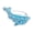 Blue, variant on Stylish Sea Inspired Glittering Rings Featuring Dolphin Shape And Comfort Fit Accessory Design For Women Men