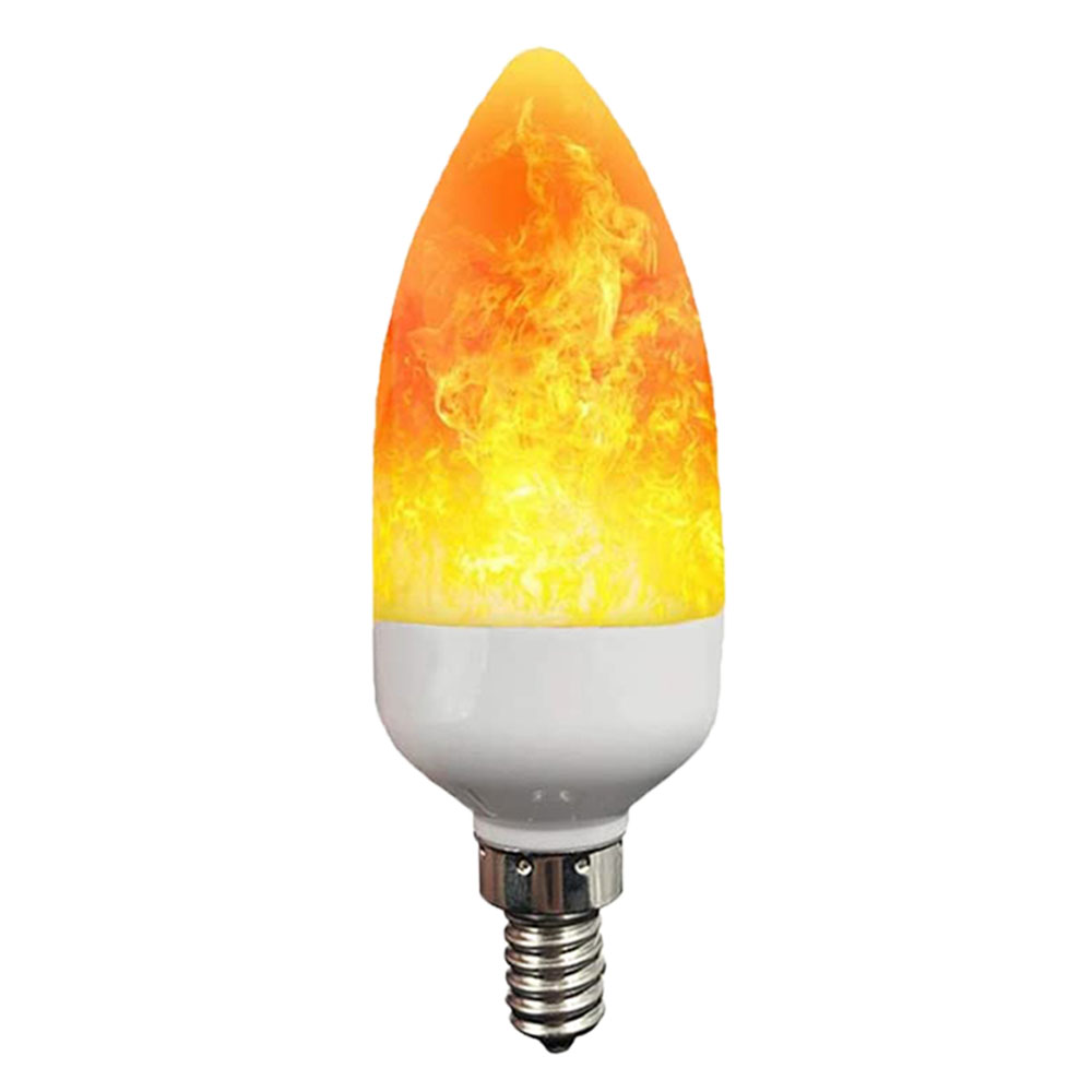 Rosnek LED Filament Light Bulb, Flickering Flame Candelabra Light Bulb