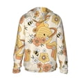 thumbnail image 3 of Easygdp Groovy Floral Lightweight Long Sleeve Sun Shirt Sports long-Sleeved Sun Protective Clothing, Quick Drying Breathable - XX-Large, 3 of 9