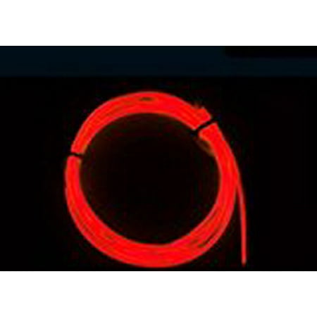 Electro Luminescent Analog - Lemonc 9ft red Neon Glowing Strobing Electroluminescent Wire (El Wire)