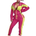 thumbnail image 1 of Georges Ensembles à Manches Longues pour Femmes Mode Femmes Col Rabattu Décontracté Couleur Unie Sweat à Manches Longues + Ensemble Pantalon, 1 of 7