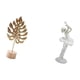 thumbnail image 5 of Escultura nórdica abstracta de metal en forma de hoja y figura de bailarina moderna, adorno artístico creativo para mesa, dormitorio, oficina, decorac, 5 of 8