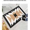 thumbnail image 6 of Shag Bath Rugs Aztec Bohemian Abstract Pattern Plush Soft Fluffy Doormat Floor Carpet,Non-Slip Living Room Bedroom Kitchen Entryway Door Mats Retro Geometric Art, 6 of 6