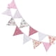 thumbnail image 5 of Banderines de cumpleaños para fiestas infantiles, banderines de algodón, decoración de pared para niños, color rosa, rústico kenally HA6324-03B, 5 of 6