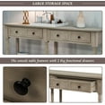 thumbnail image 5 of Harper & Bright Designs Retro Console Table Sofa Table for Entryway with Drawers and Shelf Living Room Table, 5 of 7