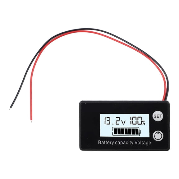 Lithium Battery Voltage Tester Monitor Capacity for 12V 72V Systems with Alarm